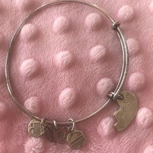 Authentic Alex & Ani “Friends” Bracelet in Silver